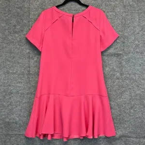 BANANA REPUBLIC‎ Dress Size 10 Pink Flounce Shift Dressy Cocktail Party Summer thumbnail 8