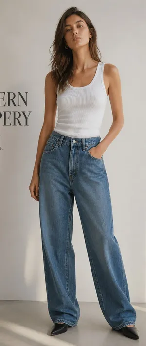 Levi's Baggy Dad Women's Blue Denim Jeans thumbnail 1