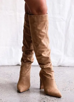 Billini Kimba Latte Suede Boots Brand New Size 8 thumbnail 2