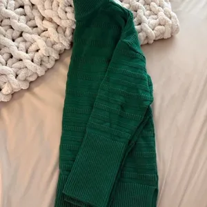 LOFT Green Ribbed Knit Mock Neck Sweater thumbnail 3
