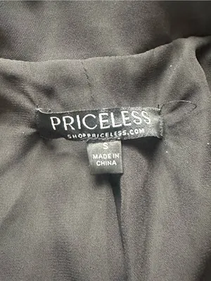 Priceless Women's Black Single-Button Notch Lapel Blazer thumbnail 6