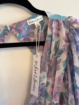 NWT For Love and Lemons Shelly Midi Dress Size L thumbnail 3