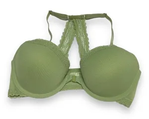 Auden Womens Bra‎ Sz 32C The Ace Sage Green Padded Racerback Demi Lightly Lined thumbnail 1