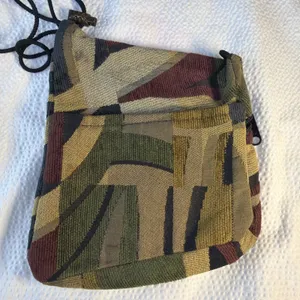 Vintage Erda Tapestry Crossbody Bag Small Boho Hippie Pouch Maine Logo thumbnail 3