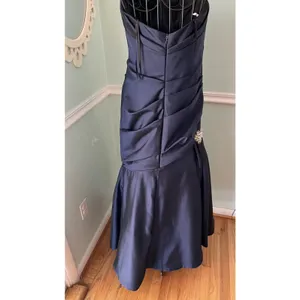 BARBARA KATZ BOCA RATON formal strapless 8 ‎ navy blue gown thumbnail 5