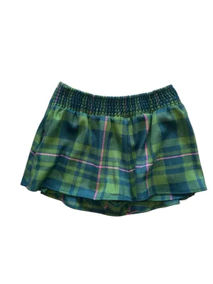 NEW Free People Paradise Found New Menswear Skort Green Dean Tartan Small thumbnail 8