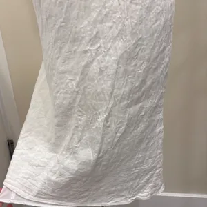 Amanda Uprichard Clarisse Dress White Linen Midi Keyhole Preppy Coastal Small thumbnail 6
