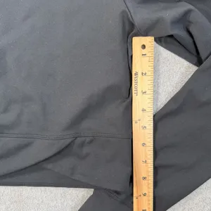 Yogalicious Lux Nola Cropped Half Zip Activewear Top Black Women's XL Thumbholes thumbnail 5