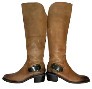 Vince Camuto Boots Womens 6 Bedina 2 Leather Tall Western Boho Buckle Brown thumbnail 10