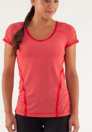 lululemon athletica Team Spirit Tech Short Sleeve Shirt Size 2 thumbnail 1