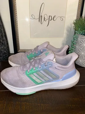 Adidas Ultra Bounce Women's Running Shoes Size 7 Silver Dawn Pulse Mint thumbnail 7