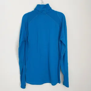 Smartwool Size S Blue Womens 1/2 Half Zip Pullover Merino Wool *small hole thumbnail 5
