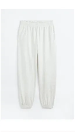 H&M Divided light gray ménage oversized jogger sweatpant thumbnail 2