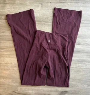 Athleta Elation Ultra High Rise Leggings Spiced Cabernet Flared Pants thumbnail 1