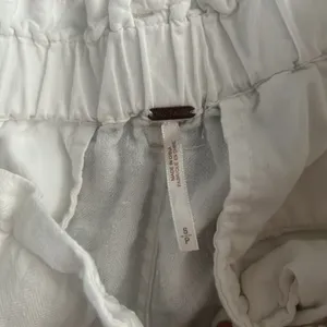 FREE PEOPLE Paperbag White Linen Trousers Pants thumbnail 4