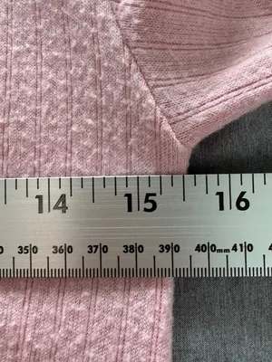 LOFT Womens Large Ribbed Side-Ruched Long Sleeve Knit Top Pink Super Soft Fitted thumbnail 5