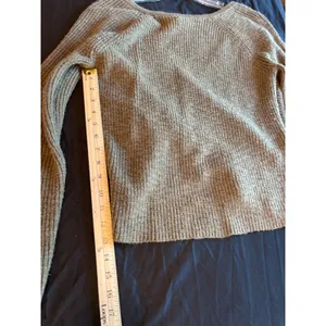 Aerie AEO Olive Green Ribbed Wrap Front Surplice Sweater Small 4170619104 Y2K thumbnail 3