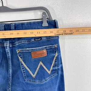 Wrangler Bootcut Jeans Women 13x36 Dark Wash Stretch Denim‎ Classic Western Fit thumbnail 5