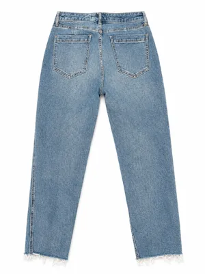 We The Free Aster Straight Leg Jeans Womens 28 Short Blue Excellent Raw Hem thumbnail 2