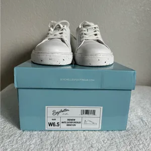 NEW $120 Seychelles Renew White Speckled Casual Sneakers 6.5M thumbnail 3
