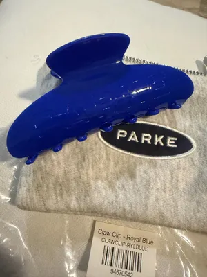 PARKE Claw Clip with Pouch Royal Blue NIP thumbnail 2