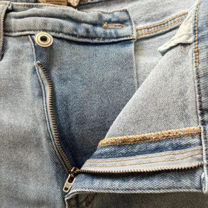Altar'd State Straight Leg Jeans Light Wash Asymmetric Crossover Waist Size‎ 30 thumbnail 6