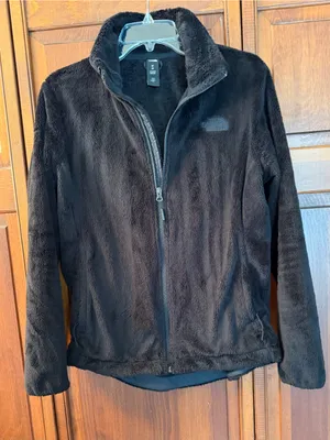 The North Face Women's Black Teddy Fleece Jacket - Full Zip Cozy Coat thumbnail 3