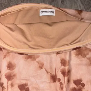 Princess Polly Brown Tan Floral Mini Dress thumbnail 5