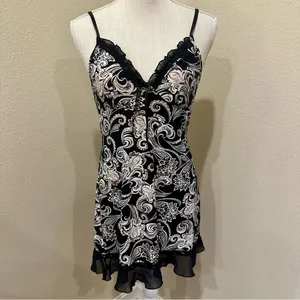 Vintage Y2K Paisley & Floral Cami Sleepwear/Slip Dress Size Small thumbnail 2