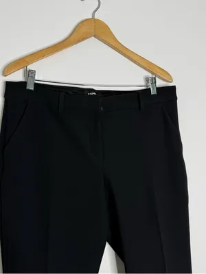 Express Super Soft Mid Rise Bootcut Pants Black Size 12 Long thumbnail 4