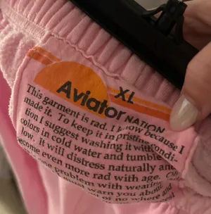 Aviator Nation Sweatpants 5 Stripe Neon Pink thumbnail 7