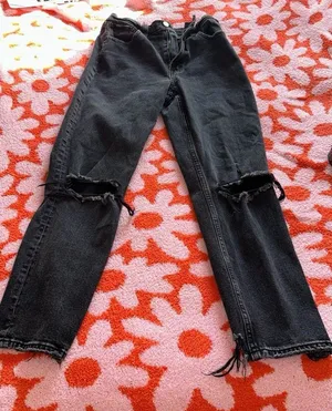 Abercrombie black high rise jeans thumbnail 1