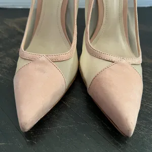 Women’s Schutz Myrine Nubuck Beige Nude Mesh Leather High Heel Sexy Pump 7.5 thumbnail 8