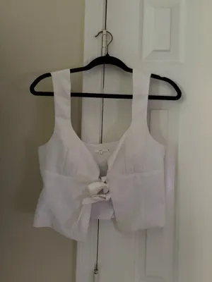 Tie front top White Size M thumbnail 3