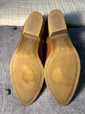 Frye Cognac Leather Ankle Booties with Side Zip Size 8.5 thumbnail 8