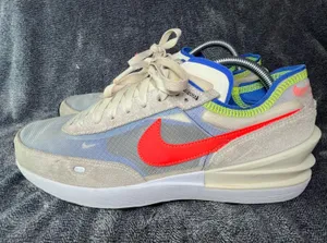 Nike Waffle One Summit White Bright Crimson Men's Size 10.5 DA7995-101 thumbnail 1