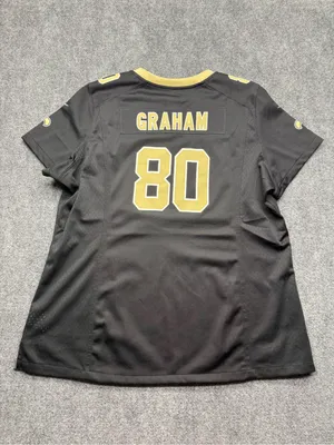 Nike Onfield Women’s XXl New Orleans Saints Black Graham “80” Jersey thumbnail 6