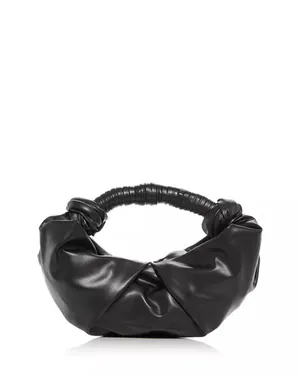 RACHEL ZOE black Slouchy Wrapped contemporary Hobo shoulder Bag thumbnail 3
