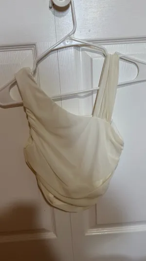 Shein Top Crop White Tank thumbnail 2