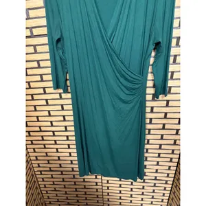 Coldwater Creek Green‎ Wrap Style Dress SIze 14 thumbnail 3