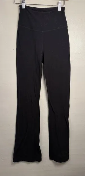 Lululemon High-Waist Black Flare Yoga Pants size 4 thumbnail 1