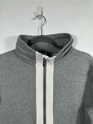 Lululemon‎ Light As Warmth Jacket Womens 6 Heather Gray White Full Zip thumbnail 5
