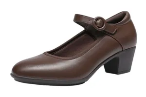 Dream Paris Ascenelle Arch Support Mary Jane Pumps in Brown, Size 8 thumbnail 1