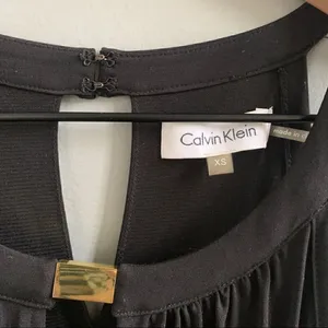 Calvin Klein Long Black Keyhole Maxi Dress XS thumbnail 4