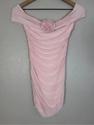More To Come Revolve Neena Mini Dress in Light Pink Small NEW $78 thumbnail 8