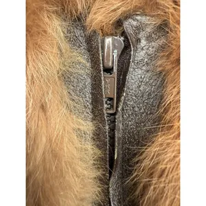 Vintage Genuine Rabbit Fur Coat Jacket Small Made In Korea Variegated RN66109 thumbnail 11
