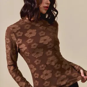 SO ME Stretched Jacquard Casual Tops‎ with Thumb Opening thumbnail 4