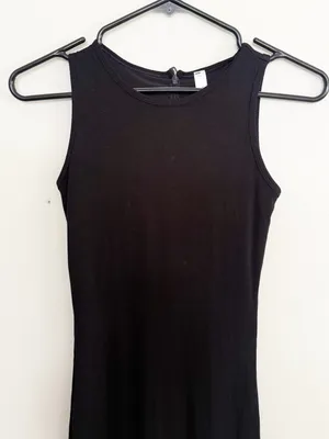 Popilush Built-In Shapewear Sleeveless Midi Dress - Black, size small thumbnail 4