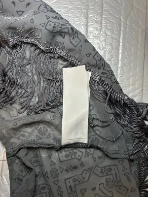 Hollister Tank Top Womens XS Gray Crop Top Fringe thumbnail 9