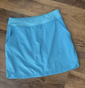 Women’s Blue Teal Lands End Swim‎ Skirt Size 6 Pockets Tummy Control thumbnail 1